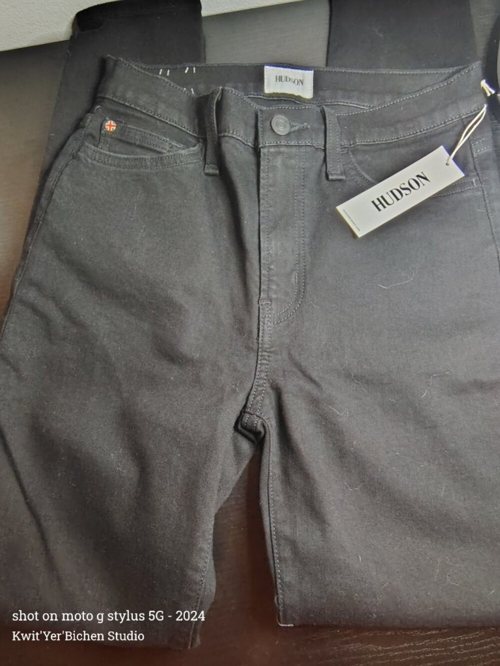 Hudson Women's Black Straight Leg Jeans